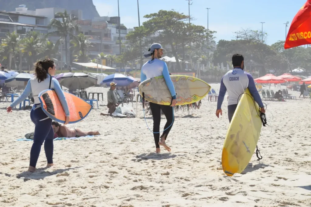 Instrutores de aula de Surf